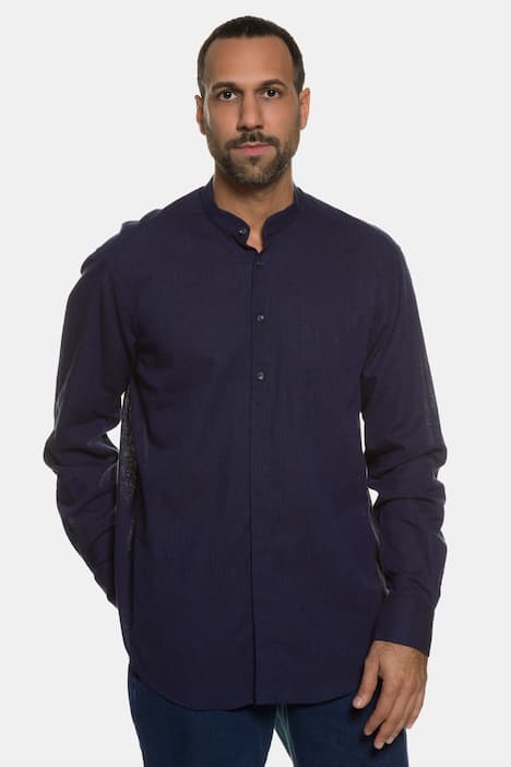 Hemd, Langarm, Leinen-Mix, Modern Fit, bis 8 XL