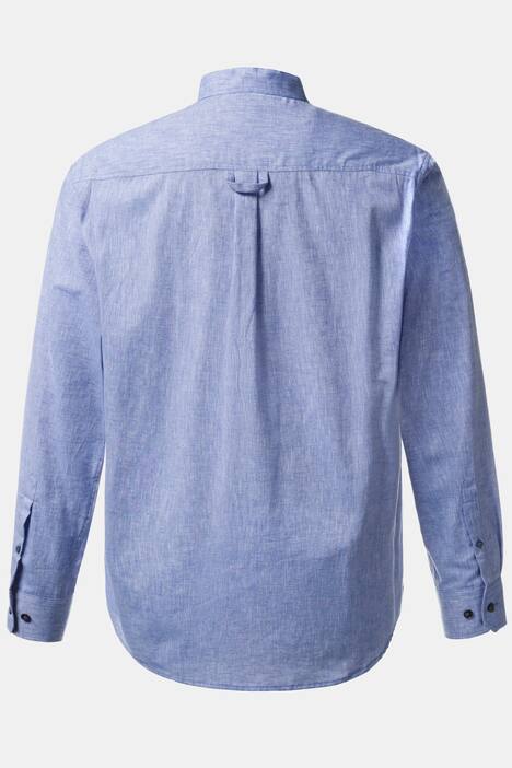 Long Sleeve Linen Cotton Blend Modern Fit Shirt