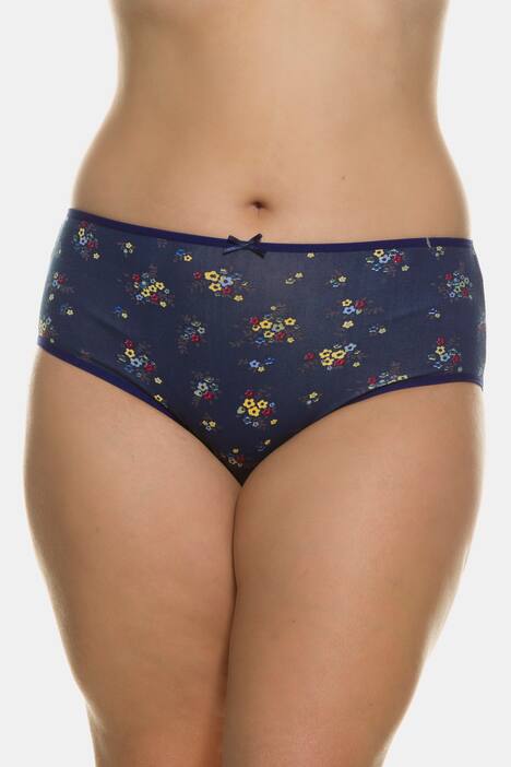 Slips, 5er-Pack, Blumen / blau / weiß / gelb