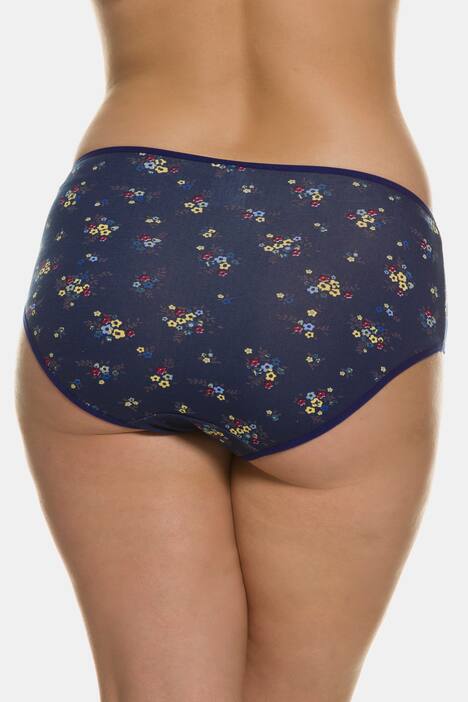 Slips, 5er-Pack, Blumen / blau / weiß / gelb