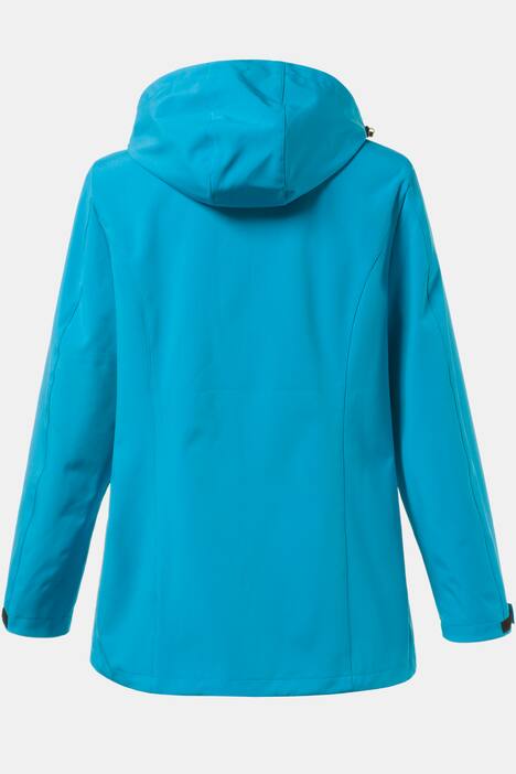 Softshelljacke, verstellbare Kapuze, 2-Wege-Reißverschluss
