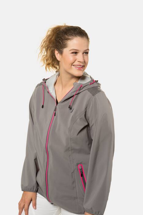 Funktionsjacke, wasserdichtes Material, 2-Wege-Zipper