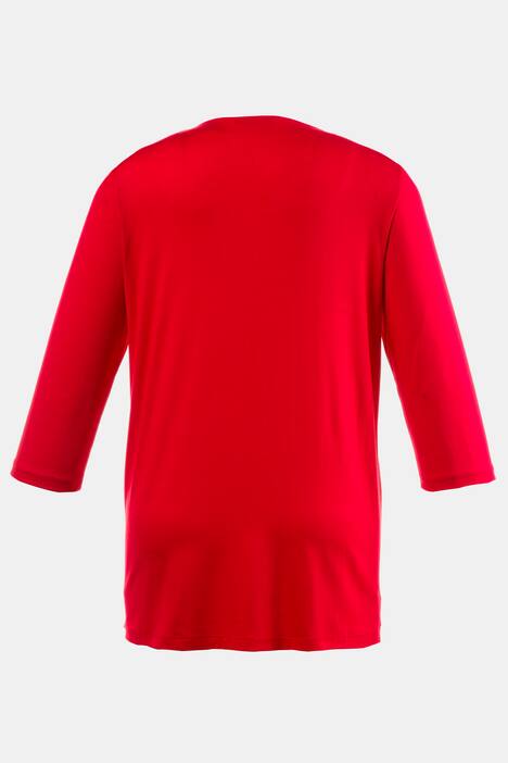 2-in-1-Shirt, Streifen, Spitzendruck, 3/4-Arm, Selection