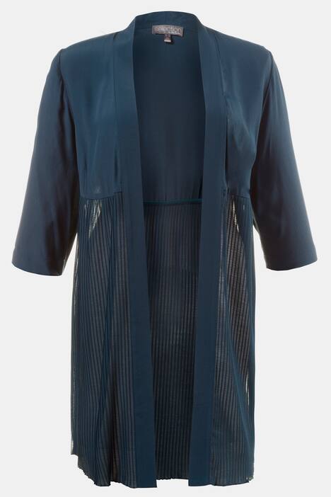 Chasuble, Plissee, offene Form, unten transparent