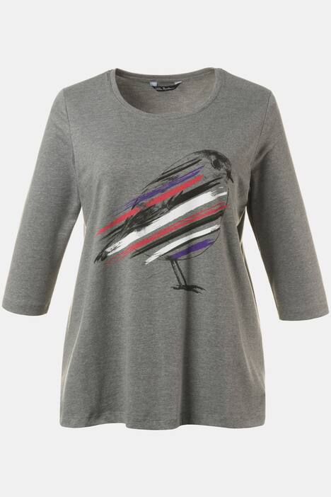 Shirt, Vogel-Motiv, Classic, 3/4-Arm