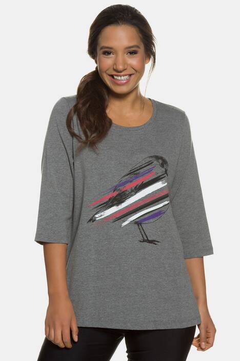 Shirt, Vogel-Motiv, Classic, 3/4-Arm