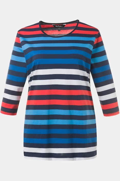 Shirt, breite Streifen, Regular, reine Baumwolle