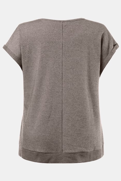Eco Cotton Embroidered Cap Dolman Sleeve Sweatshirt