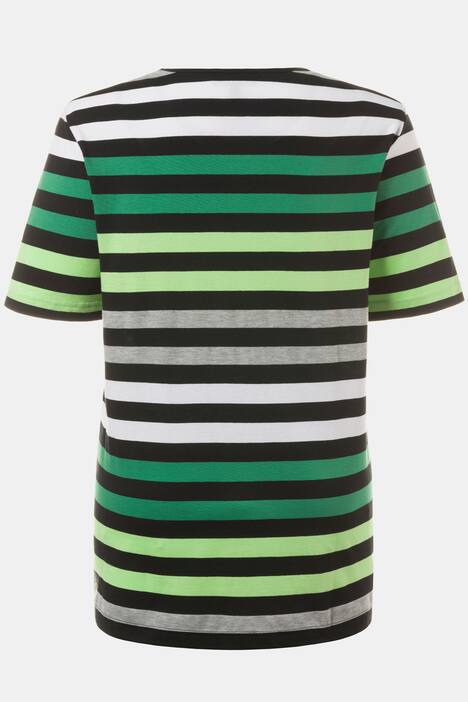 Grey Highlight Stripe Regular Fit Cotton Tee