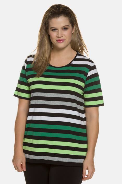 Grey Highlight Stripe Regular Fit Cotton Tee