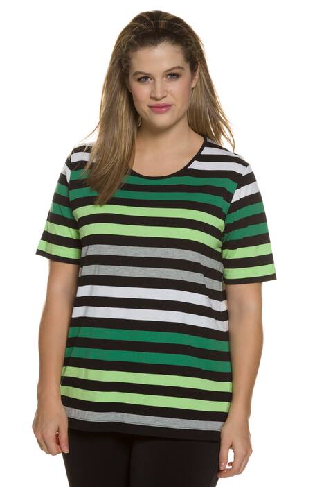 Grey Highlight Stripe Regular Fit Cotton Tee