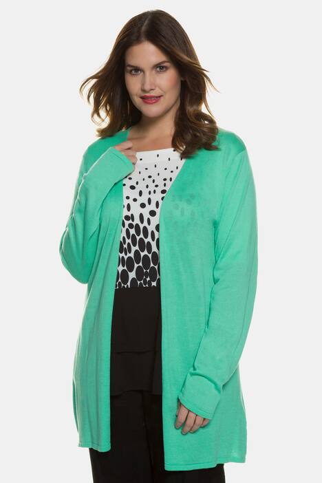 Touch of Silk Open Front Long Sleeve Cardigan Sweater
