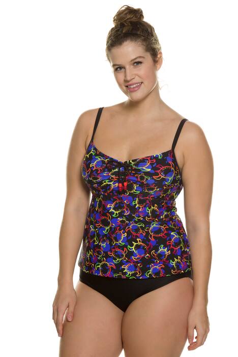 Turtle Print Lined Tankini Set