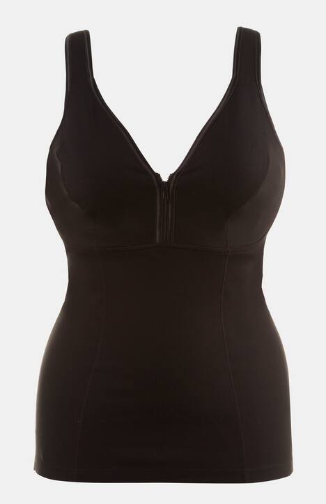 Shapewear-Top, Reißverschluss, figurformend