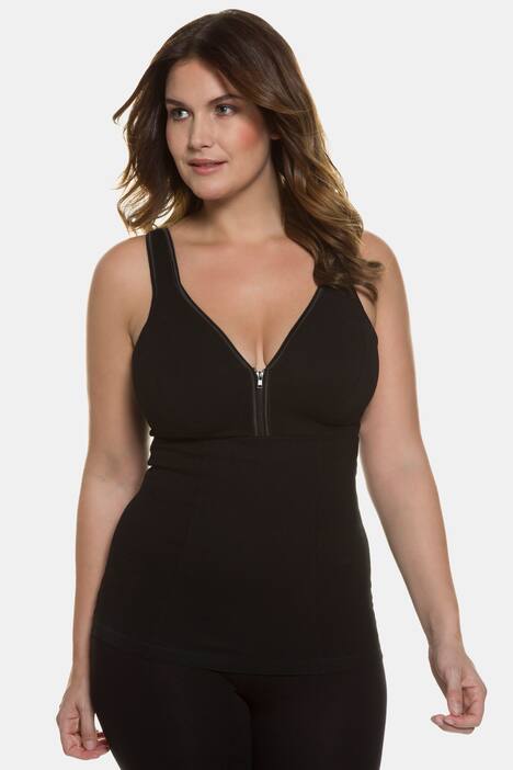 Shapewear-Top, Reißverschluss, figurformend