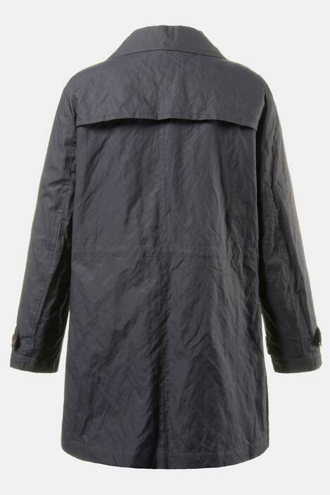 Trendy Crinkle Double Breasted Trench Coat