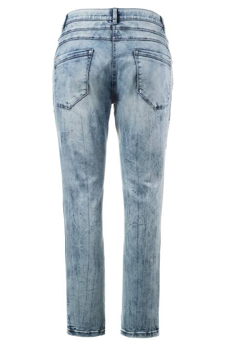 Curvy-Jeans, Used-Optik, Zierknöpfe, Komfortbund