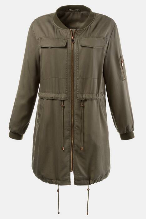 Parka, Lyocell-Qualität, Rippbündchen