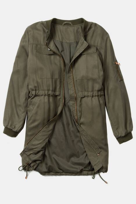 Parka, Lyocell-Qualität, Rippbündchen