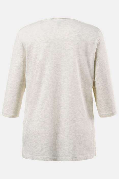 Shirt, Classic, offenkantiger V-Ausschnitt