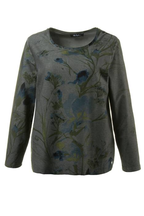 Sweatshirt, Blütenmuster, Elasthan