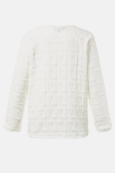 Bluse, 3D-Struktur, Raglanform, Stretchkomfort