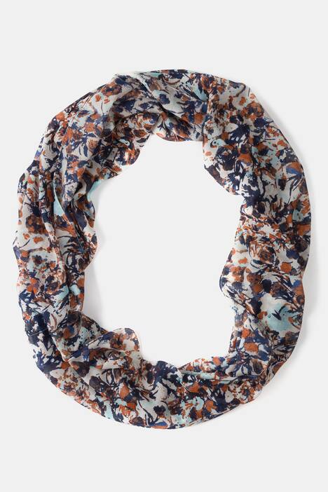 Loop, abstraktes Blumenmuster, luftig-leicht