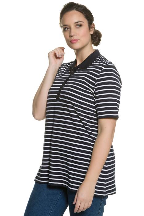 Stripe Pima Cotton Classic Fit Short Sleeve Polo
