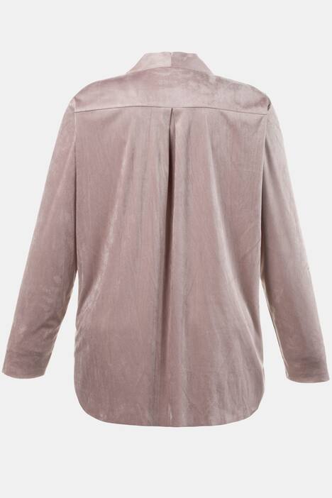 Jacke, Veloursleder-Optik, Wasserfallausschnitt