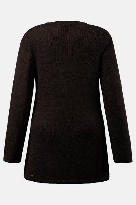 Chunky Knit V-Neck Long Sleeve Sweater