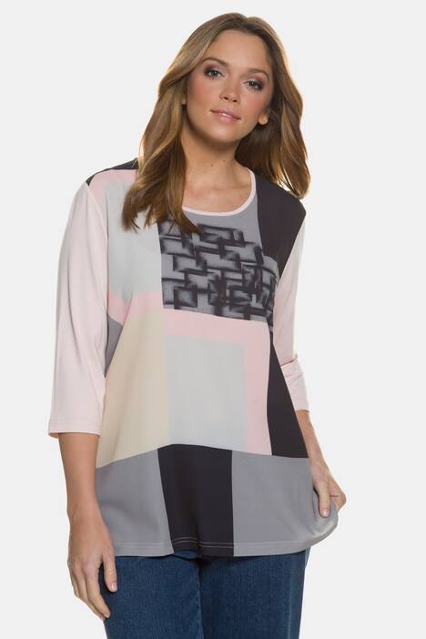 Shirt, Colourblocking, Classic, 3/4-Arm