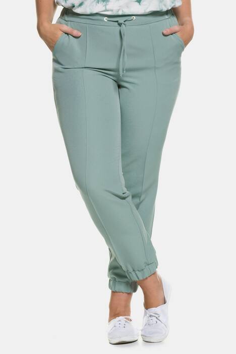 Drawstring Elastic Hem Slim Fit Pants