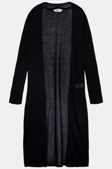 Long Sheer Cardigan Viscose Long Sleeve Sweater