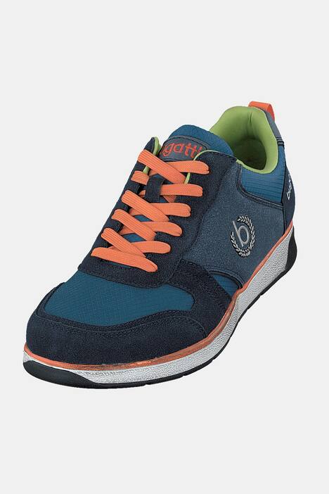 Herren-Sneaker, Bugatti, Veloursleder, Gummi-Profilsohle