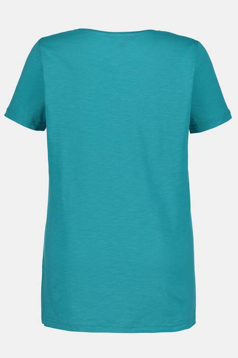 Slub Jersey Heart Print Shirt
