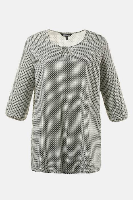 Shirt, 3/4-Arm, A-Linien, Minimalmuster