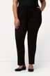 Broek, slim fit, elastische tailleband, zijdelingse split, tot maat 66/68
