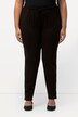 Broek, slim fit, elastische tailleband, zijdelingse split, tot maat 66/68