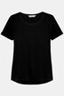 T-shirt, wijde, ronde hals, korte mouwen
