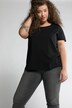 T-shirt, wijde, ronde hals, korte mouwen