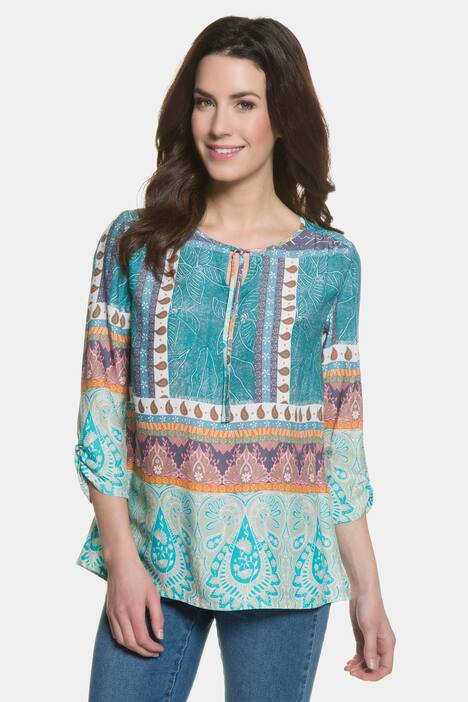 Tunika, Mustermix, Bindeband, 3/4-Arm