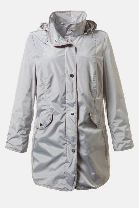 Jacke, lange Form, Zierbänder, Kapuze abnehmbar, Selection
