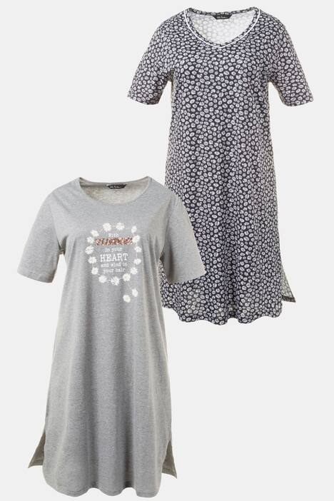 Bigshirts, 2er-Pack, Margeriten