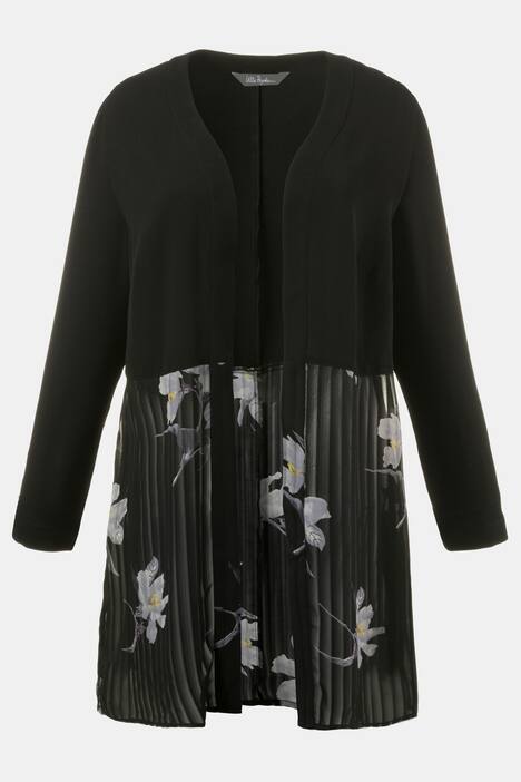 Open Front Mix Design Long Length Blouse