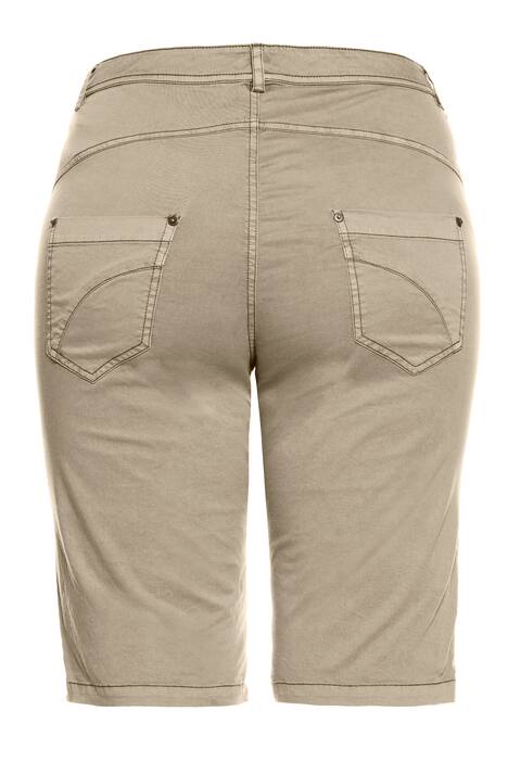 Bermuda, Sweat-Einsätze, Curvy-Passform, Ziernähte