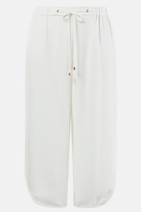 Culotte Rose, gerundeter Saum, Elastikbund, Zierband