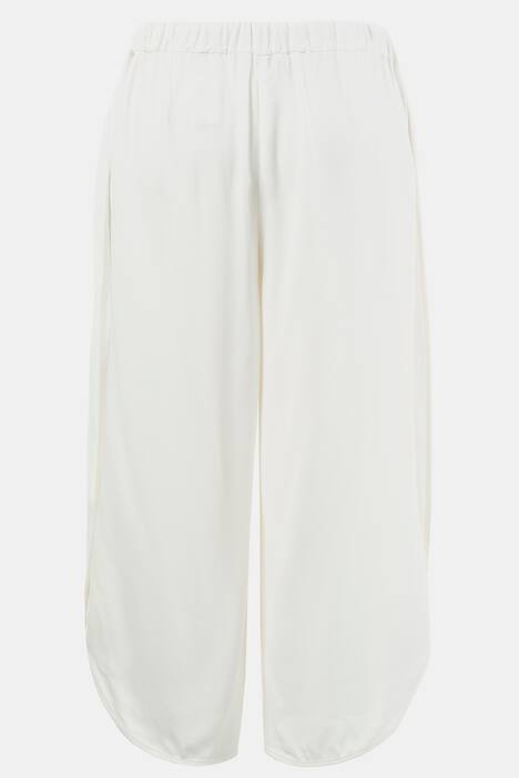 Culotte Rose, gerundeter Saum, Elastikbund, Zierband