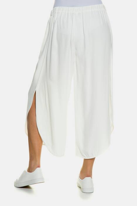 Culotte Rose, gerundeter Saum, Elastikbund, Zierband