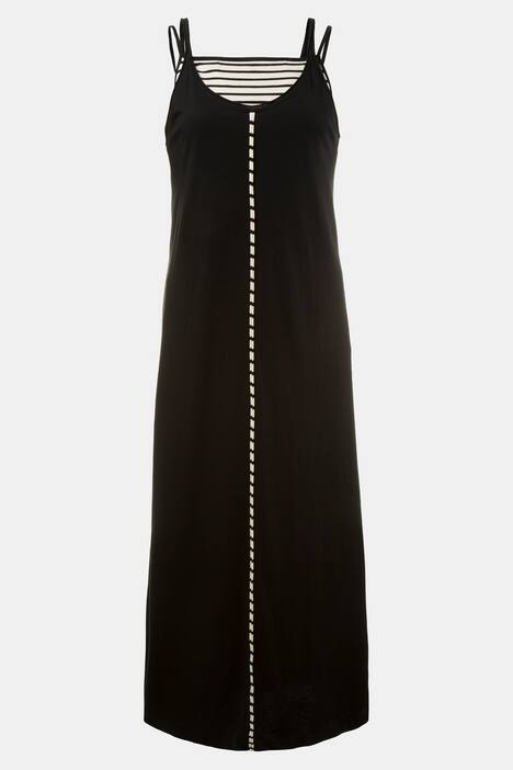 Stripe Inset Maxi Dress