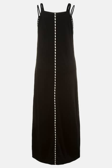 Stripe Inset Maxi Dress